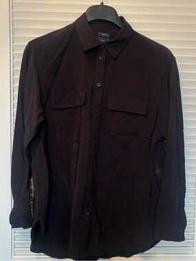 GAP “Big Shirt” oversized black button down